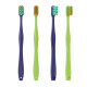 Concave No. 2015 Orthodontic toothbrush with curved bristles, soft,Green